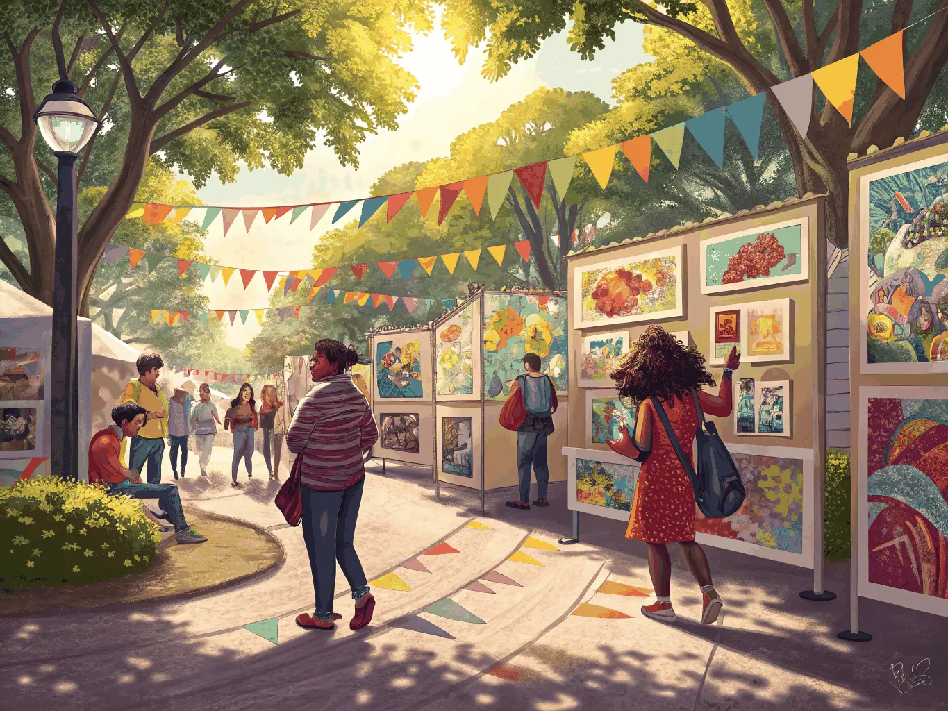 A community event organized by ROUTE HAUTE MARCHE BASSE LISSE, featuring local artisans and traditional crafts.